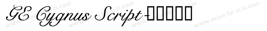 GE Cygnus Script字体转换